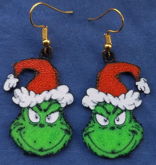 The Grinch Christmas Earrings