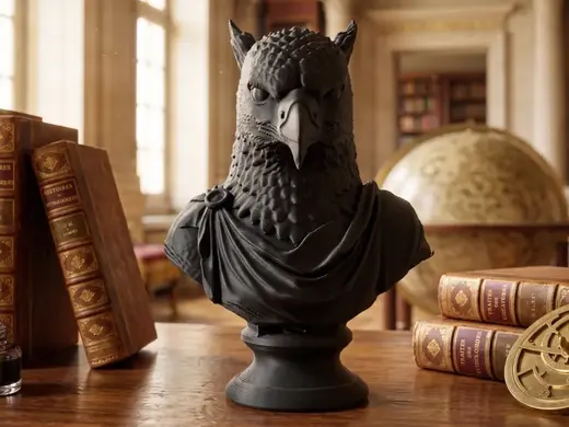 Greek Philosopher Hippogriff Bust