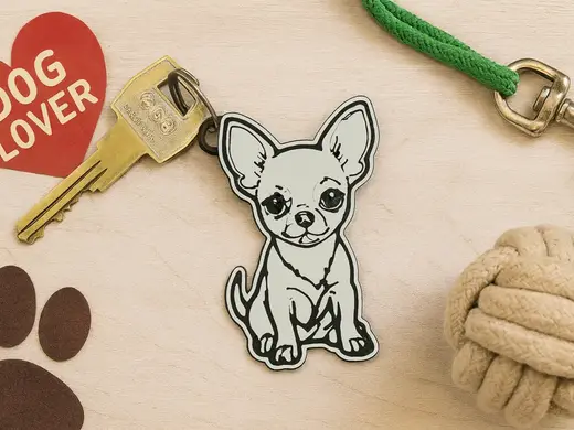 Chihuahua keychain