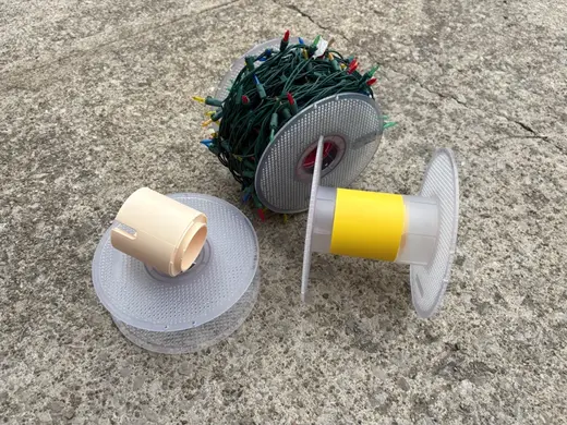 Wide Bambu Spool for Cords & Lights