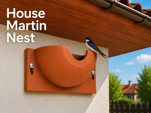 House Martin Nest – 3D Printable Wall-Mounted Nest