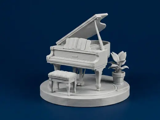 Grand Piano Diorama Model