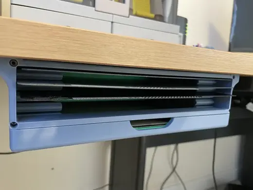 Bambu Build Plate storage - underdesk/shelf