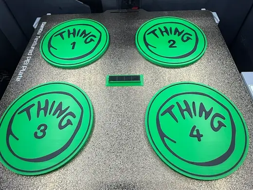 THING 1,2,3 AND 4 COASTERS