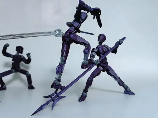 方天画戟 迷你微缩模型 适用于火柴人/DUMMY 13等1:10/1:12人偶