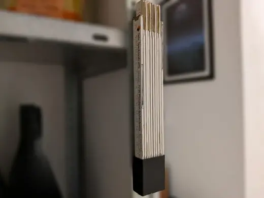 Magnetic / Adhesive Holder for Folding Ruler