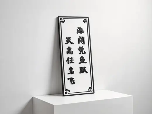 天高任鸟飞 海阔凭鱼跃-可改配色-古风唐宋诗词摆件