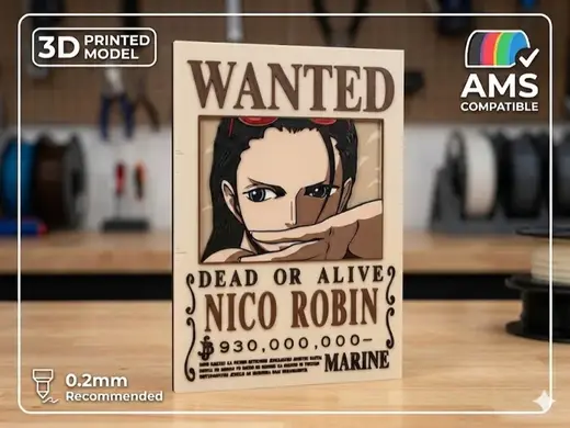 Nico Robin Wanted Poster - One Piece