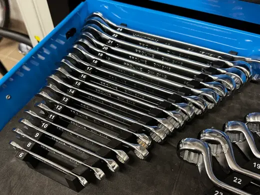 Flat and ring wrench spanner holder 6-24mm