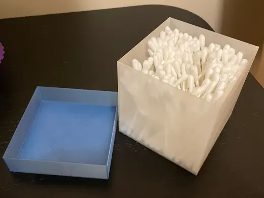 See-through Cotton Bud Box/Container (Transparent)