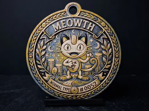 Meowth #0052 - Pokemon Ornament
