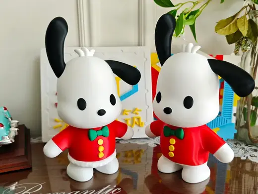 精致手办 新年春节三丽鸥帕恰狗圣诞装可爱小狗 红色圣诞装喜庆过节节日狗子 已分件无需AMS多色