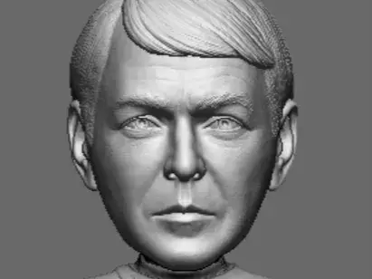 Montgomery Scott "Scotty" caricature statue