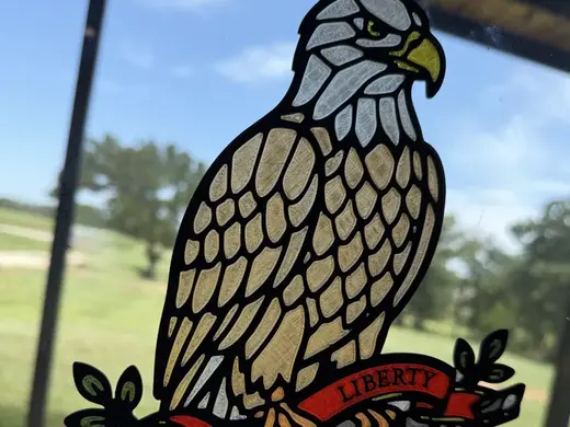 Liberty Eagle Suncatcher — Stained Glass, 250th