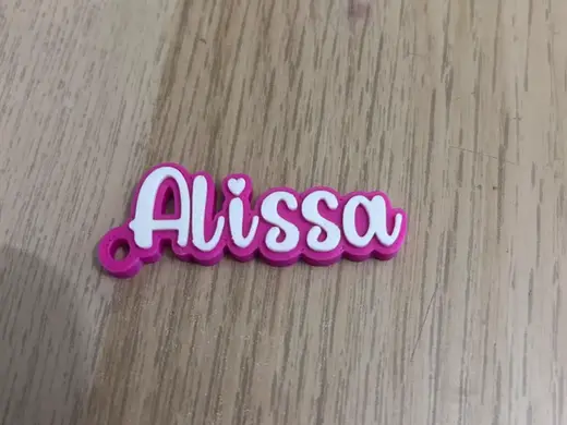 Alissa name keychain