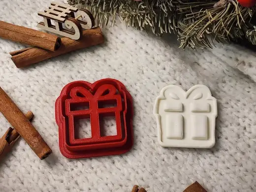 Christmas Gift Cookie Cutter