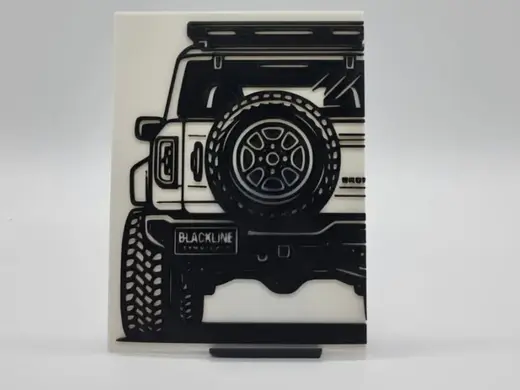 2D Wall Art Ford Bronco Gen 6