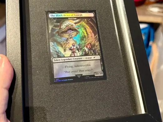 Frame Mat for IKEA RÖDALM to hold a trading card