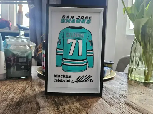 NHL - San Jose Sharks Macklin Celebrini jersey