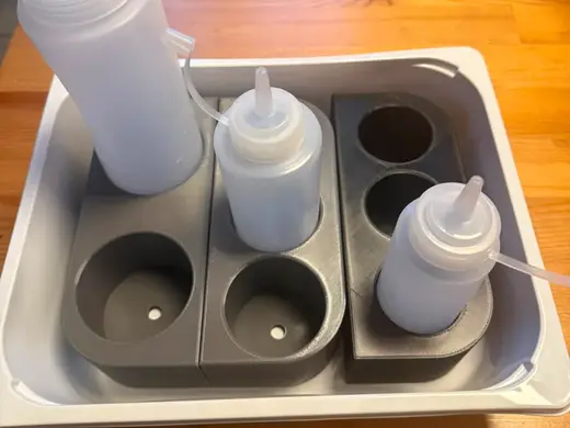 Gastronorm (GN 1/2) Squeeze Bottle Organizer