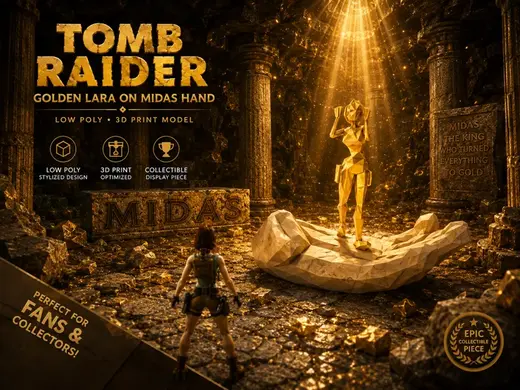 Tomb Raider - The Midas Hand with golden Lara