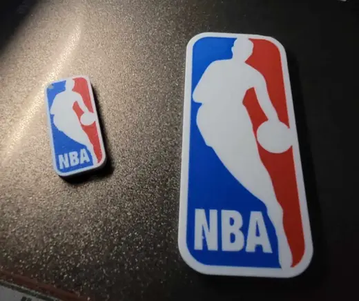 NBA Logo Magnet/Decal and Keychain