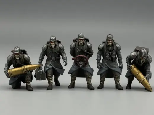 Second artillery crew for Gas mask shovel dudes!
