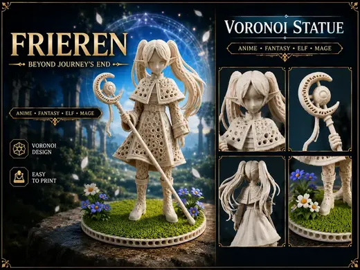 Frieren Voronoi Figure | Beyond Journey's End