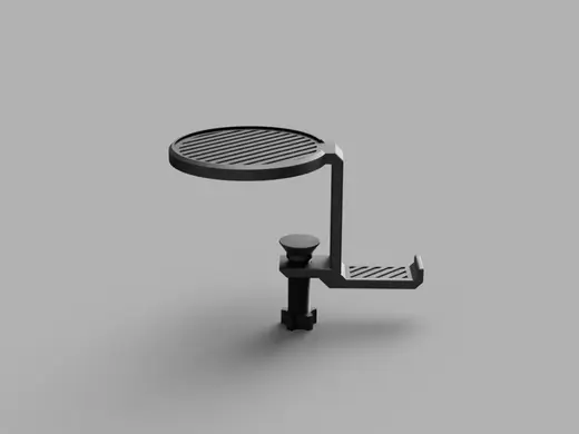 Industrial Headphone Holder With Coaster