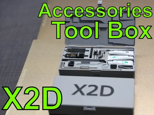X2D Accessories Toolbox with Hinged Lid & Latch