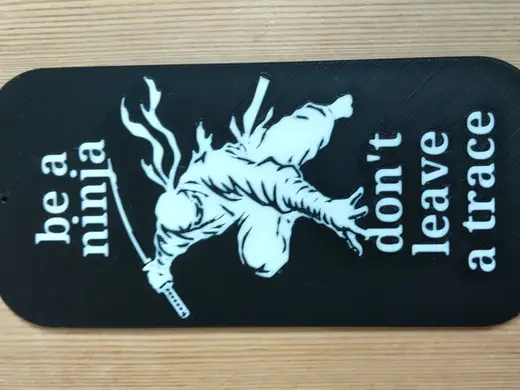 Funny toilet sign ninja