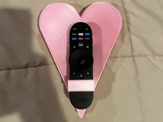 Heart Shape Vizio remote holder