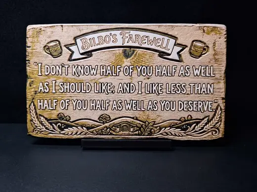 Bilbo's Farewell - Hueforge Art