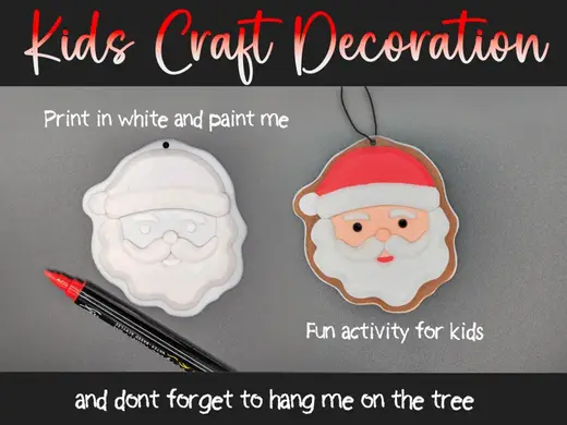Kids Craft - Santa Decoration