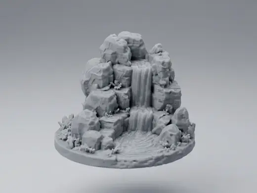 Miniature Rocky Waterfall – Scenery & Diorama