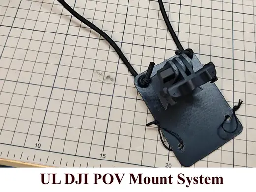Ultra-Light DJI Action Neck POV Plate & Level Mod