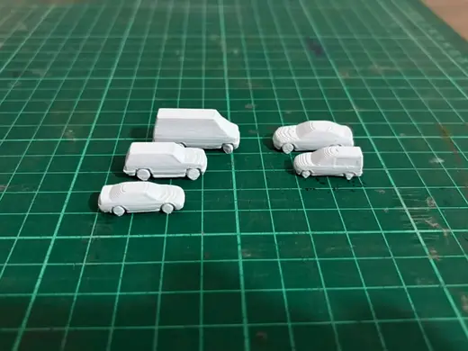 Set de carros - Multiescala (1:250 a 1:50)
