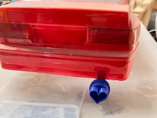 RC Car heart exhaust 1:10
