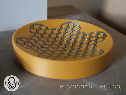 Ergonomic Key Tray with Inlay (no AMS)