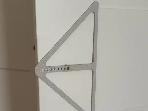 ikea pax Grimo door knob - drill template