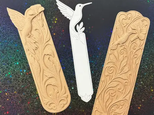 Beautiful Hummingbird Bookmark Set