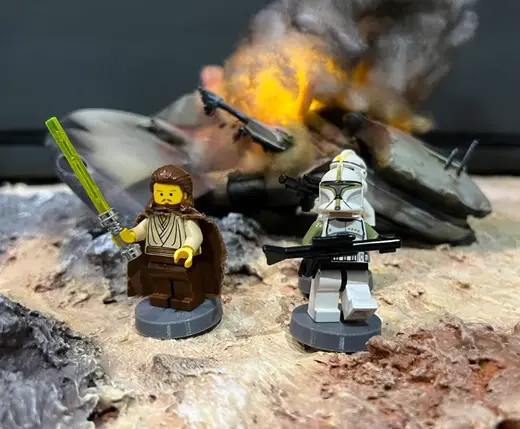 Brick Star Wars Legion Base for Minifigures