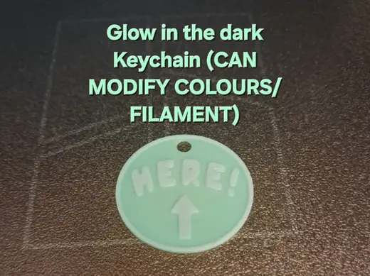 Glow In The Dark Keychain - Key Finding Aid