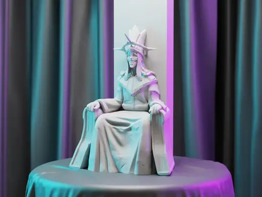 The Solo Leveling God Statue