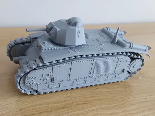 Char B1 Bis (1935) WW2 Tank, Scale 1:35
