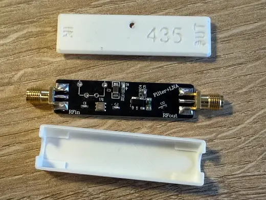 Case for longer SAW filter and LNA