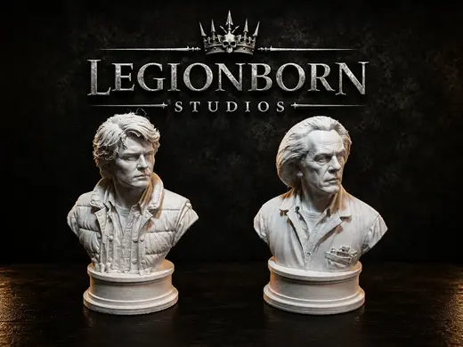 80s Time Travel Duo Bust Collection