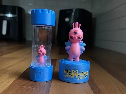 Sea Monkey with Top and Base