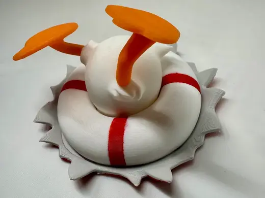 DCL Donald Duck Crashing Into Funnel Magnet