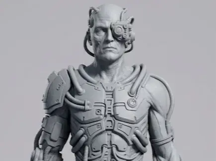 Borg Drone-Star Trek Inspired Sci-Fi Miniature